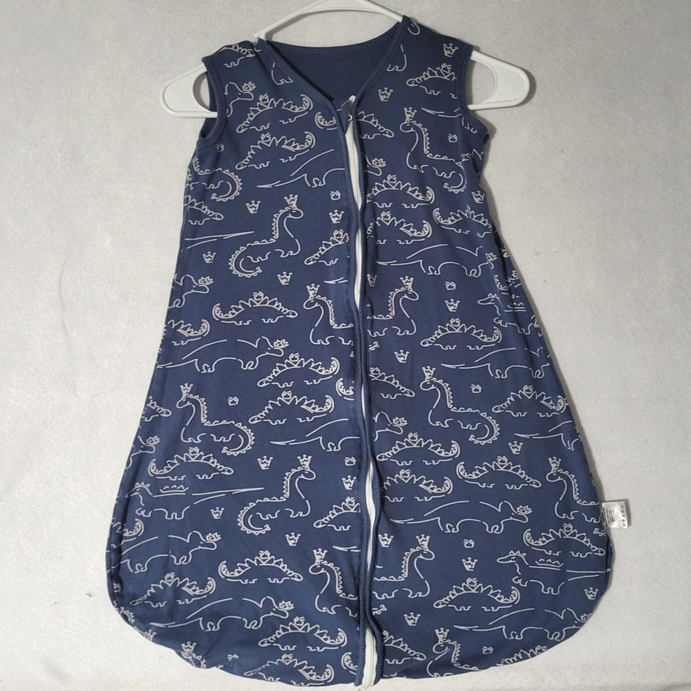 Yoofoss Baby Boys Sleep Sack 12-18M Dinosaurs 100% Cotton Sleeveless Blue Zip